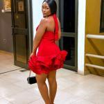 Halter Ruffle Mini Dress