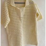 Handmade Crochet Polo Shirt – Unisex Summer Wear