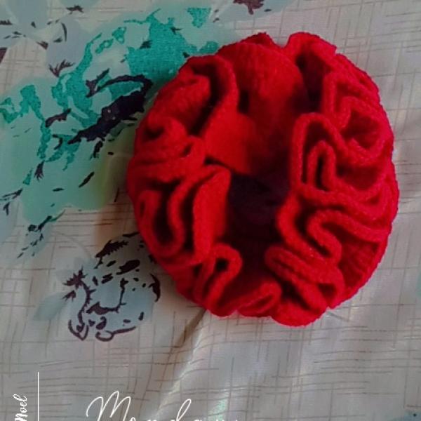 Handmade Crochet Scrunchie – Soft & Stretchy Hair Tie